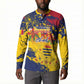 Personalized Chad Republic Day Button Sweatshirt Coat Of Arms - Grunge Style
