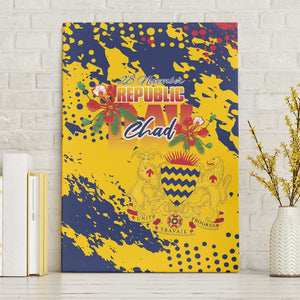 Afro TChad Canvas Wall Art Happy Republic Day - African Pride