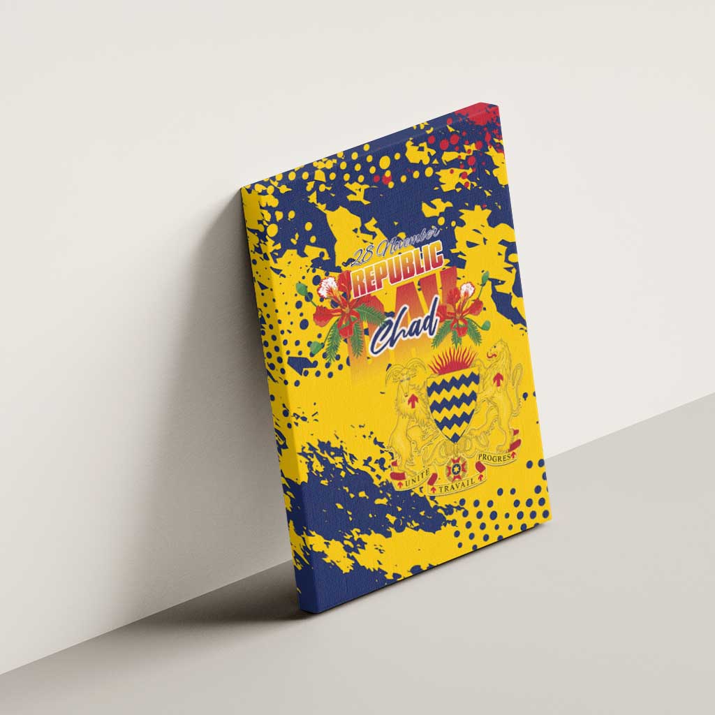 Afro TChad Canvas Wall Art Happy Republic Day - African Pride