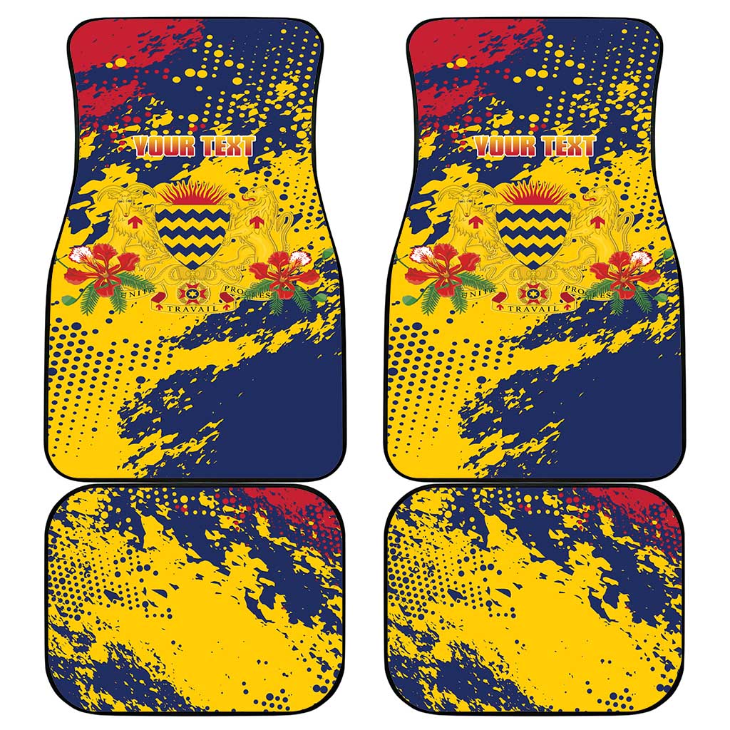 Afro TChad Personalized Car Mats Happy Republic Day - African Pride