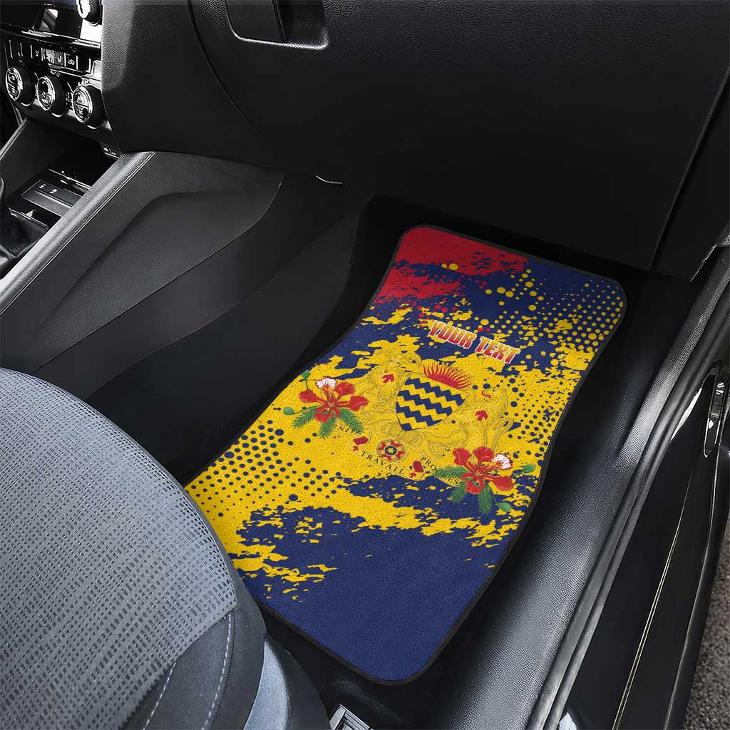 Afro TChad Personalized Car Mats Happy Republic Day - African Pride