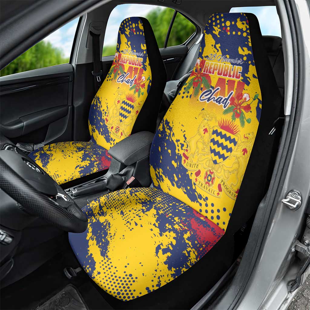 Afro TChad Car Seat Cover Happy Republic Day - African Pride