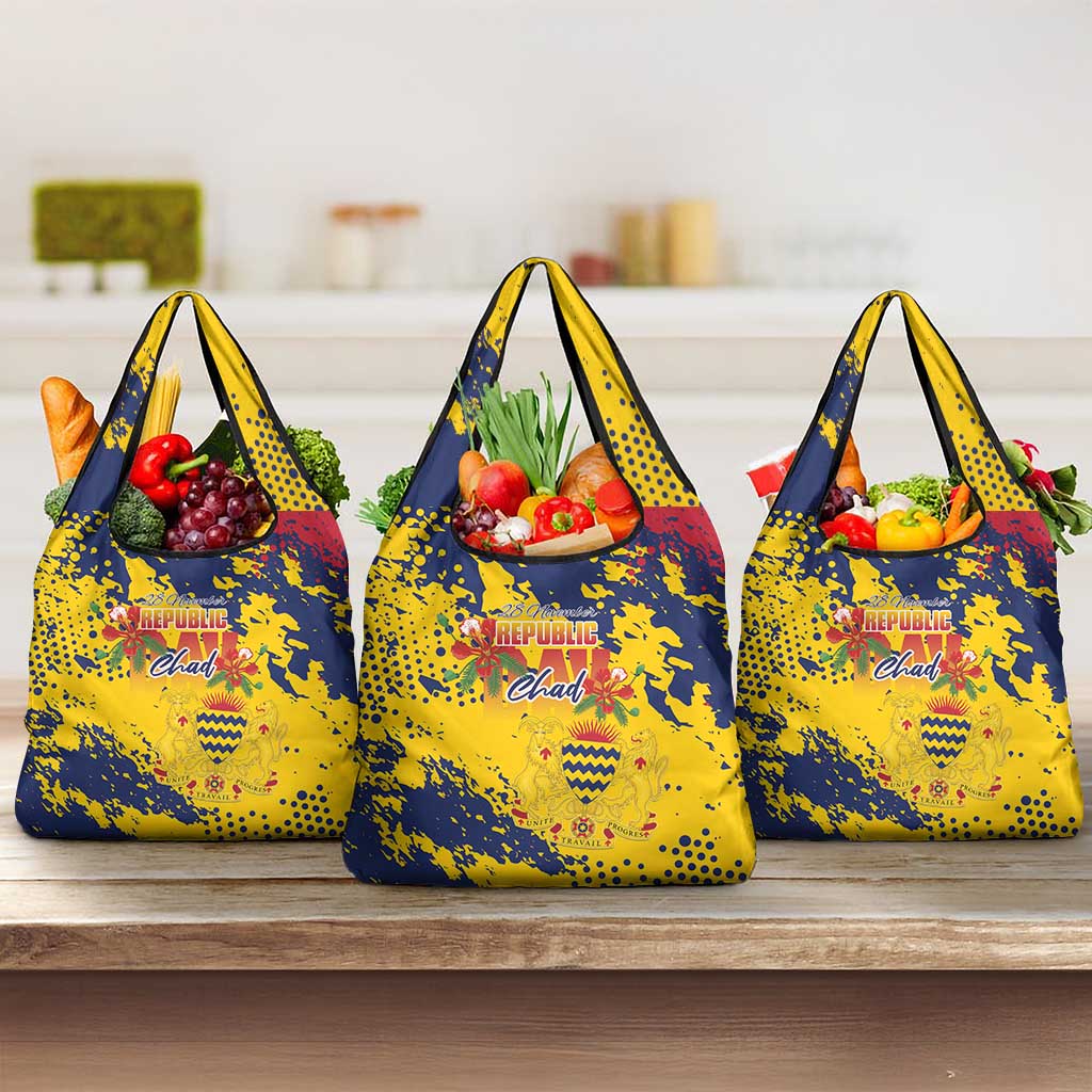 Afro TChad Grocery Bag Happy Republic Day - African Pride