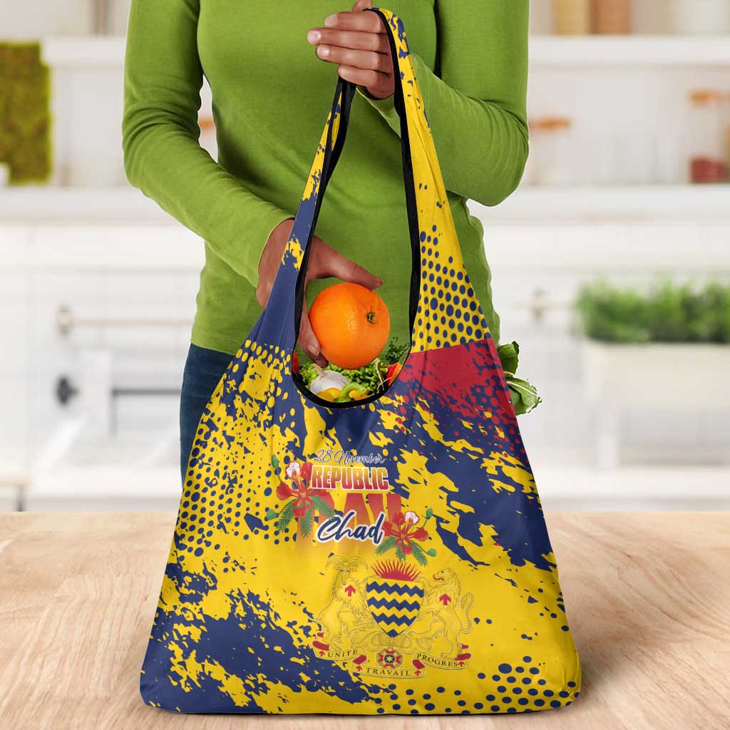 Afro TChad Grocery Bag Happy Republic Day - African Pride