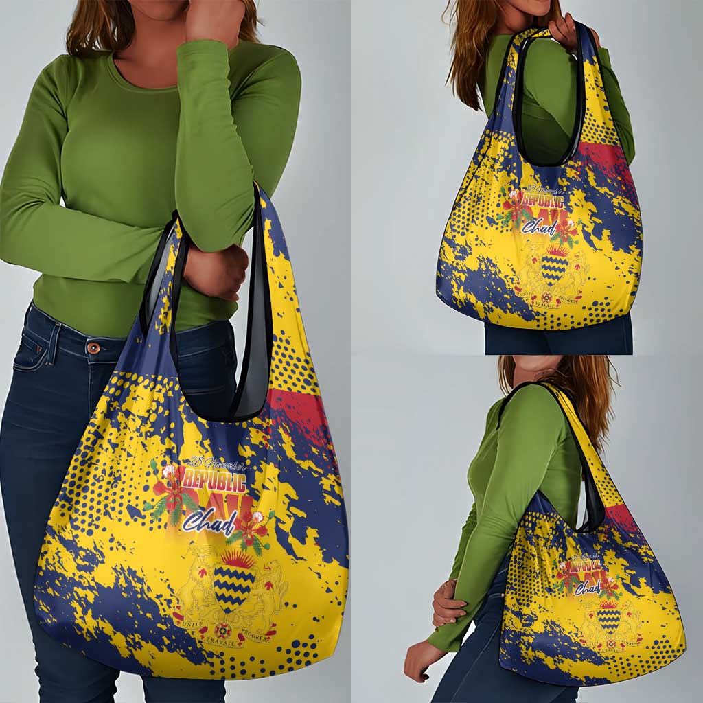 Afro TChad Grocery Bag Happy Republic Day - African Pride