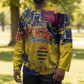 Personalized Chad Republic Day Hockey Jersey Coat Of Arms - Grunge Style