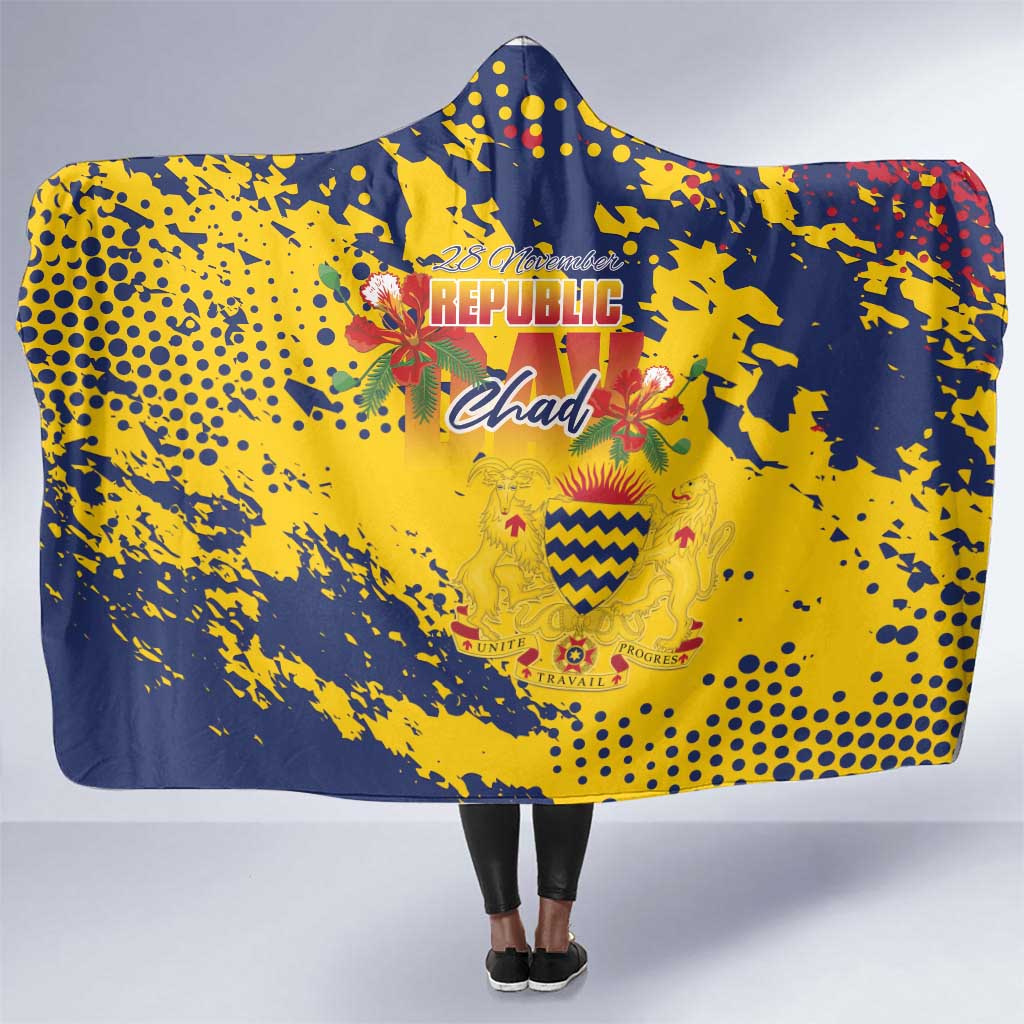Afro TChad Hooded Blanket Happy Republic Day - African Pride