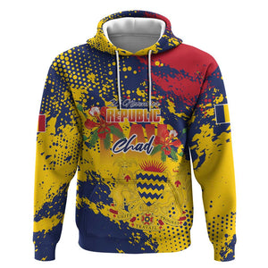 Afro TChad Personalized Hoodie Happy Republic Day - African Pride