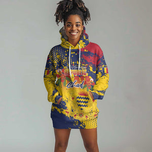 Afro TChad Personalized Hoodie Dress Happy Republic Day - African Pride