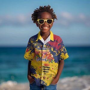 Afro TChad Personalized Kid Hawaiian Shirt Happy Republic Day - African Pride