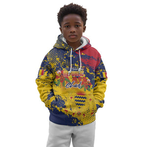 Afro TChad Personalized Kid Hoodie Happy Republic Day - African Pride