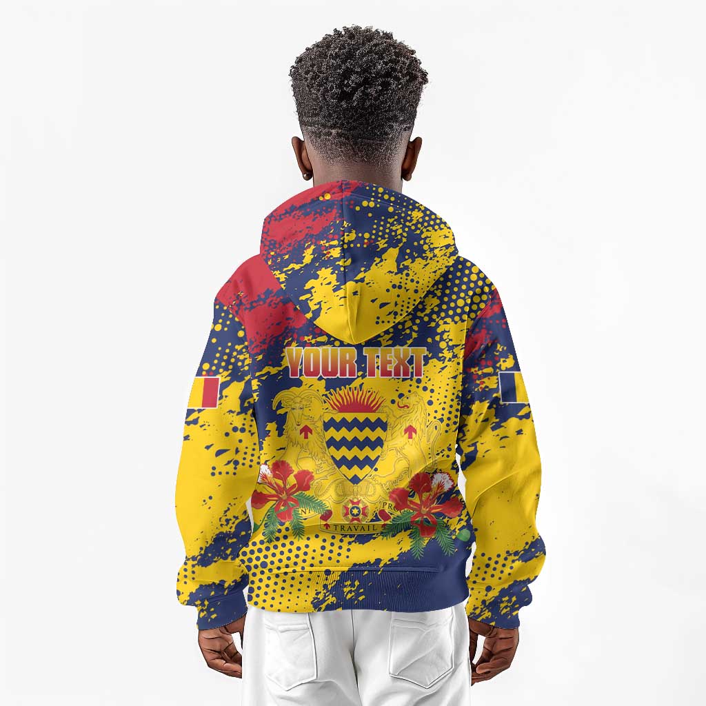 Afro TChad Personalized Kid Hoodie Happy Republic Day - African Pride
