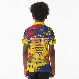 Afro TChad Personalized Kid Polo Shirt Happy Republic Day - African Pride