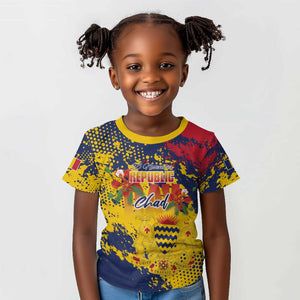 Afro TChad Personalized Kid T shirt Happy Republic Day - African Pride