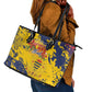 Afro TChad Leather Tote Bag Happy Republic Day - African Pride