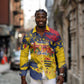 Afro TChad Personalized Long Sleeve Button Shirt Happy Republic Day - African Pride