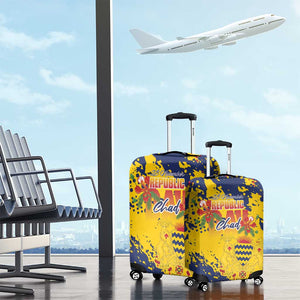 Afro TChad Luggage Cover Happy Republic Day - African Pride