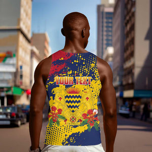 Afro TChad Personalized Men Tank Top Happy Republic Day - African Pride