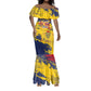 Afro TChad Personalized Mermaid Dress Happy Republic Day - African Pride