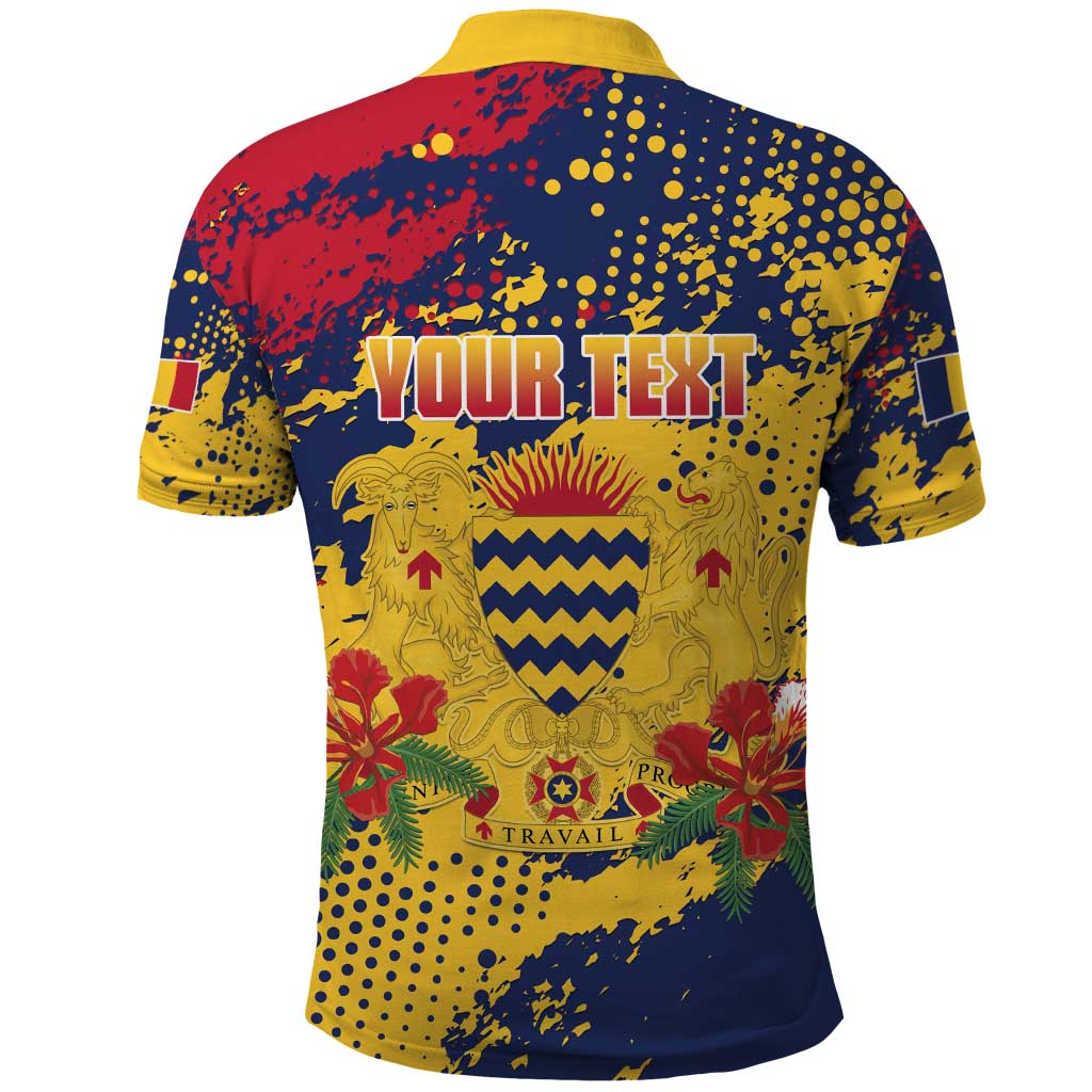 Afro TChad Personalized Polo Shirt Happy Republic Day - African Pride