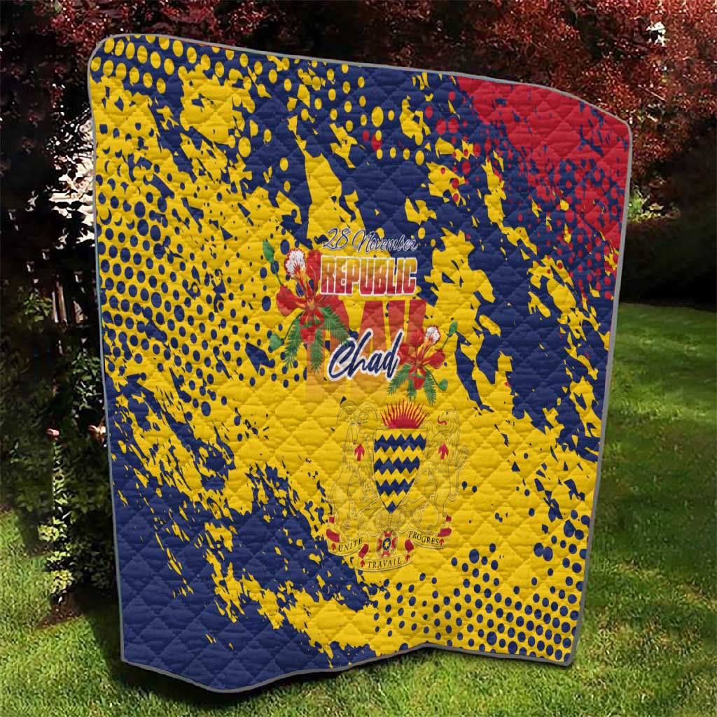 Afro TChad Quilt Happy Republic Day - African Pride
