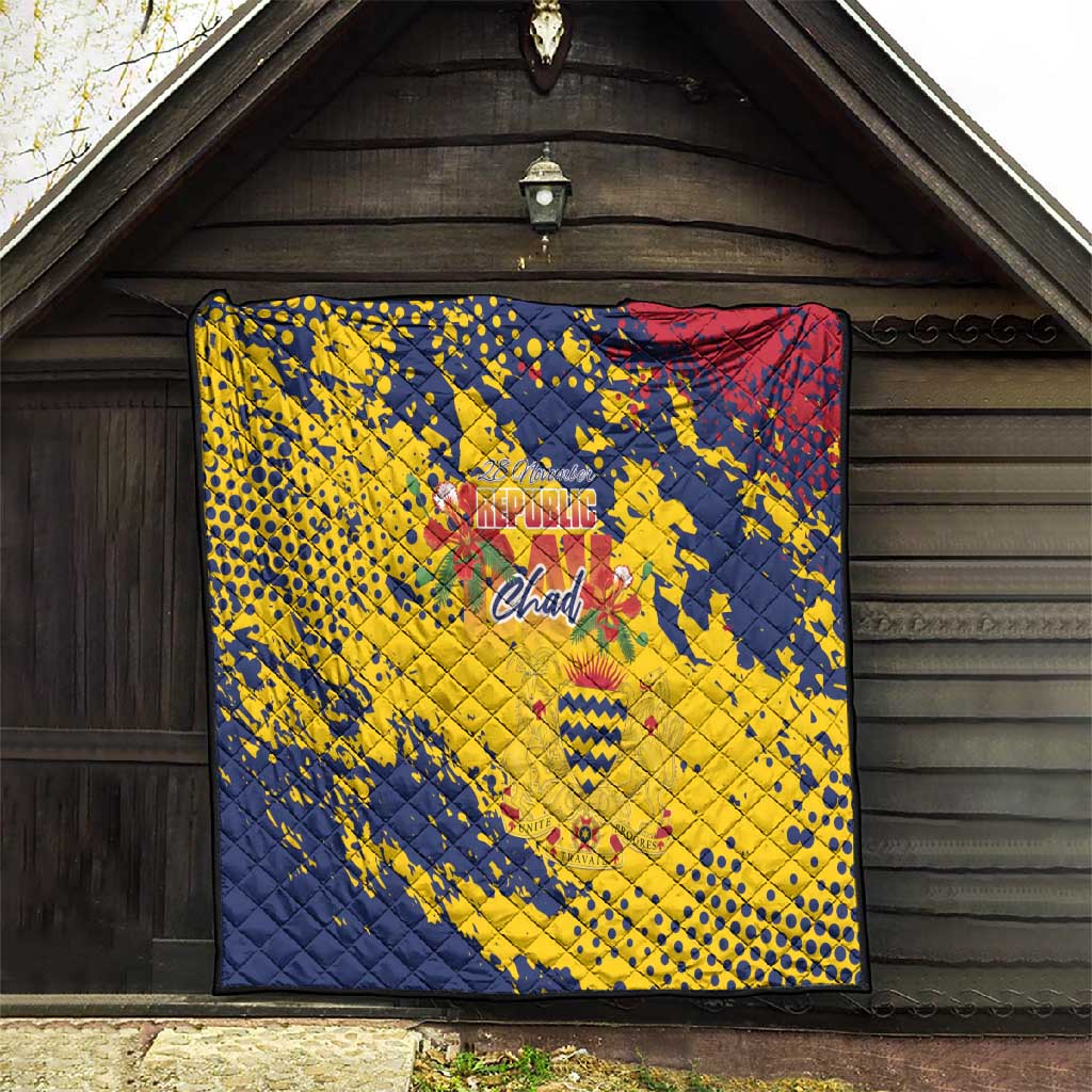 Afro TChad Quilt Happy Republic Day - African Pride