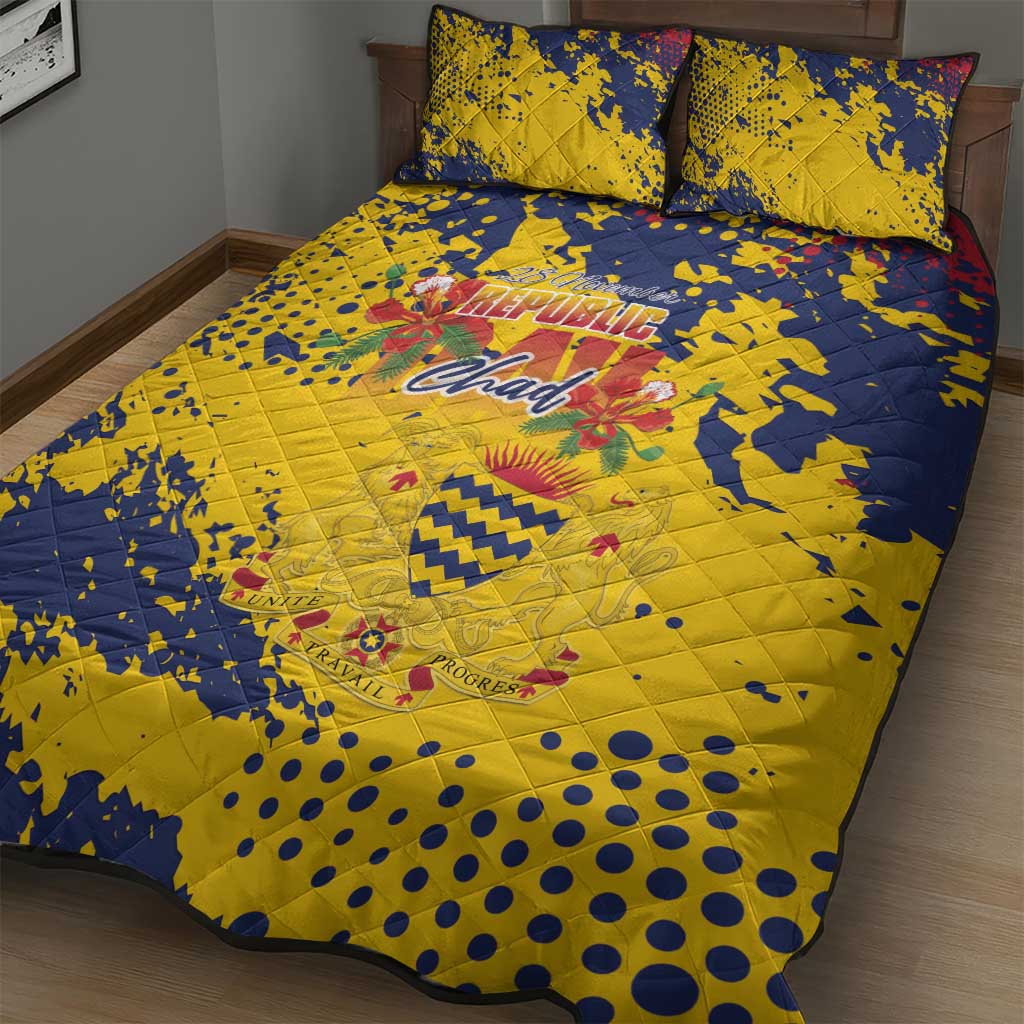 Afro TChad Quilt Bed Set Happy Republic Day - African Pride