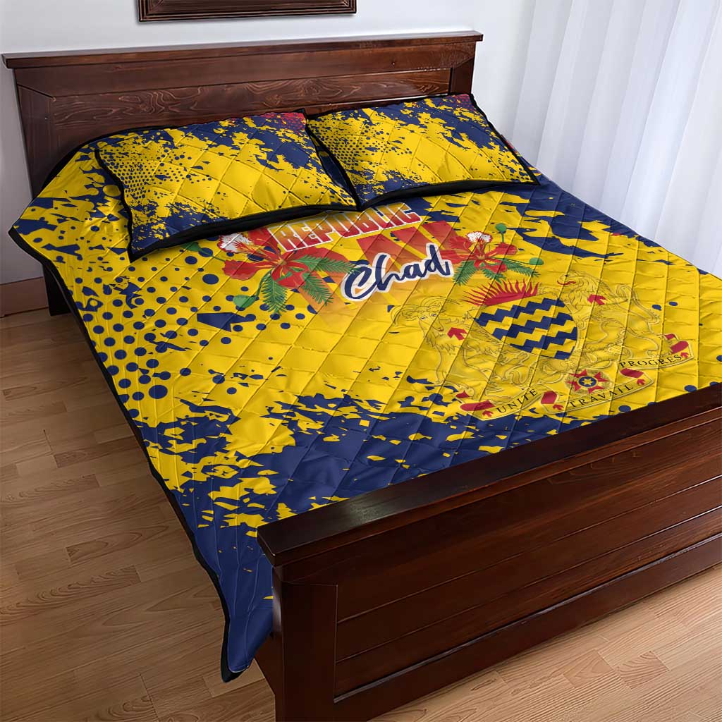 Afro TChad Quilt Bed Set Happy Republic Day - African Pride