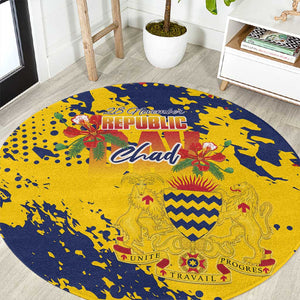 Afro TChad Round Carpet Happy Republic Day - African Pride