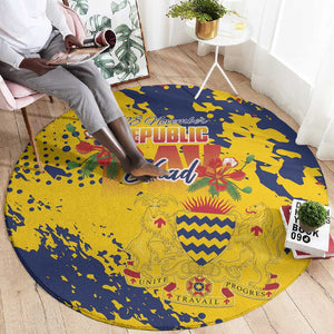 Afro TChad Round Carpet Happy Republic Day - African Pride