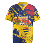 Afro TChad Personalized Rugby Jersey Happy Republic Day - African Pride