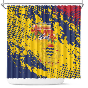 Afro TChad Shower Curtain Happy Republic Day - African Pride