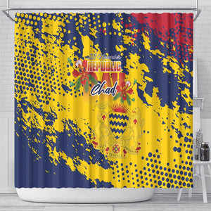 Afro TChad Shower Curtain Happy Republic Day - African Pride