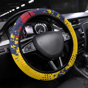 Afro TChad Steering Wheel Cover Happy Republic Day - African Pride