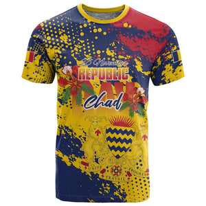 Afro TChad Personalized T shirt Happy Republic Day - African Pride