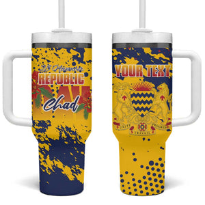 Afro TChad Personalized Tumbler With Handle Happy Republic Day - African Pride