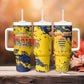 Afro TChad Personalized Tumbler With Handle Happy Republic Day - African Pride