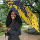 Chad Republic Day Umbrella Coat Of Arms - Grunge Style