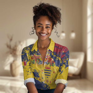 Afro TChad Personalized Women Casual Shirt Happy Republic Day - African Pride