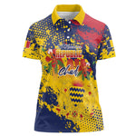 Afro TChad Personalized Women Polo Shirt Happy Republic Day - African Pride