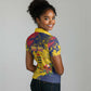 Afro TChad Personalized Women Polo Shirt Happy Republic Day - African Pride