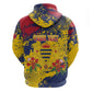 Afro TChad Personalized Zip Hoodie Happy Republic Day - African Pride