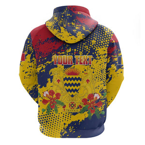 Afro TChad Personalized Zip Hoodie Happy Republic Day - African Pride