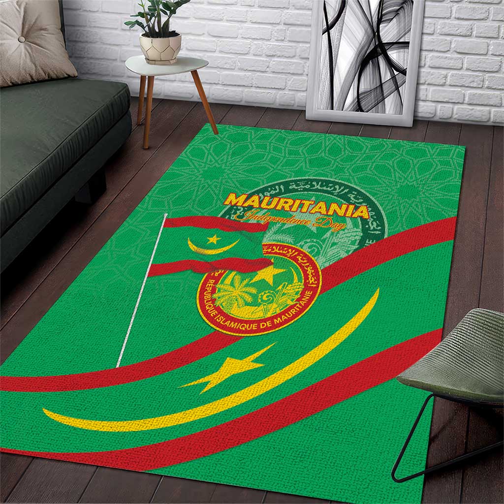 Mauritania Area Rug Happy Independence Day - African Pride