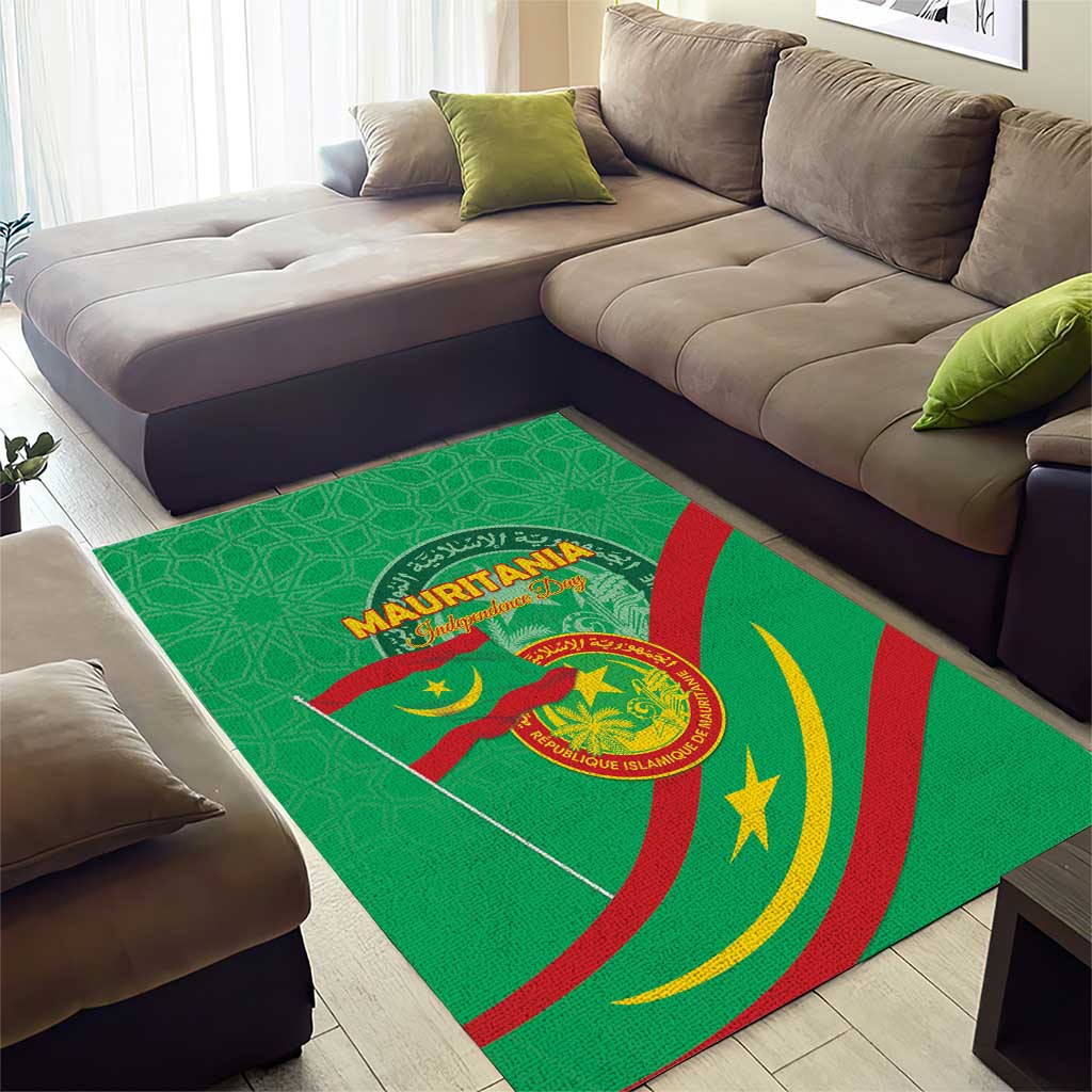 Mauritania Area Rug Happy Independence Day - African Pride
