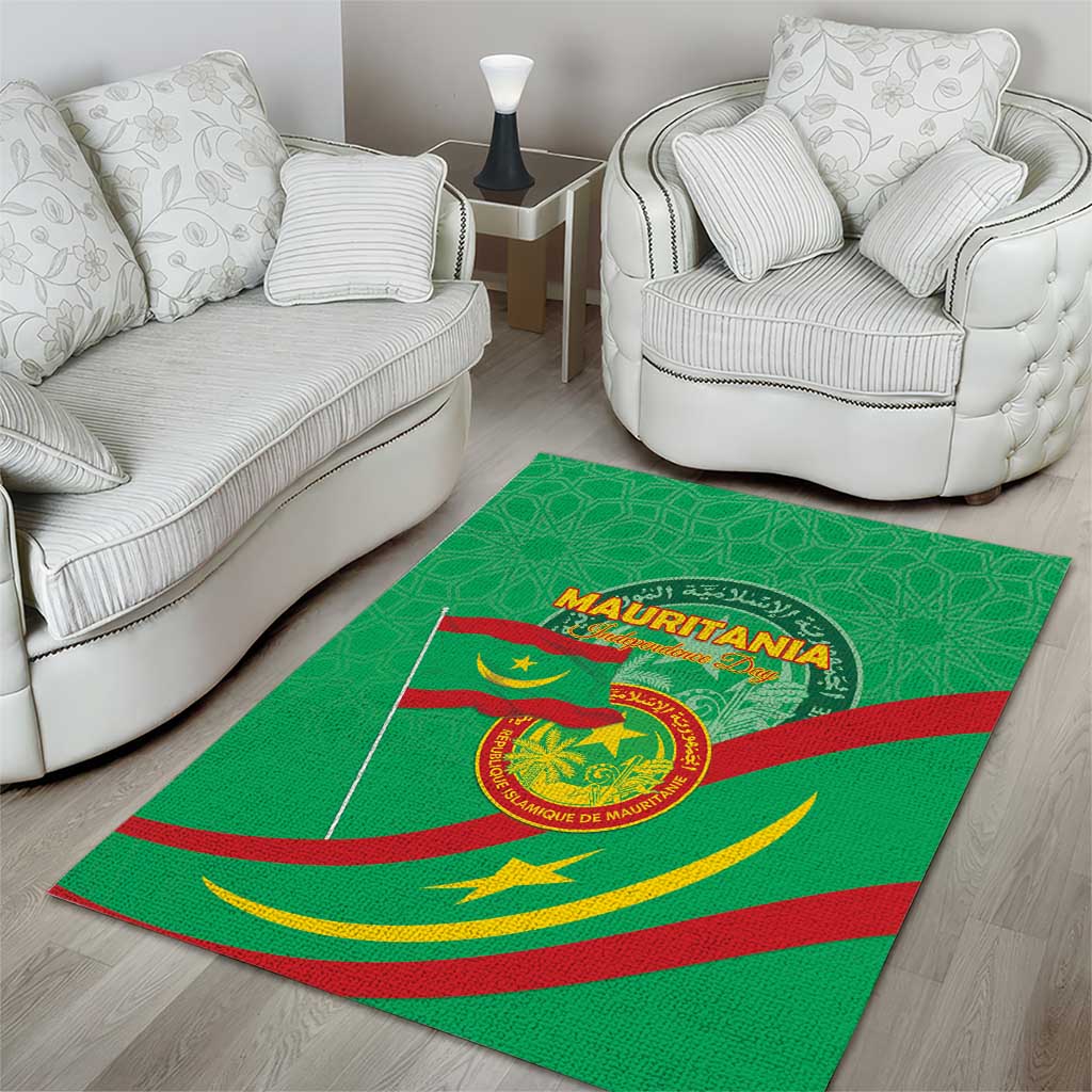Mauritania Area Rug Happy Independence Day - African Pride