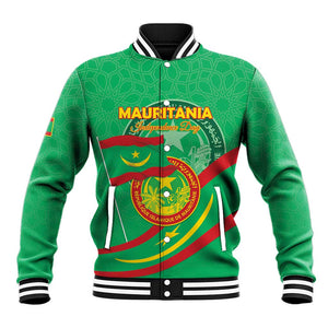 Mauritania Personalized Baseball Jacket Happy Independence Day - African Pride