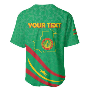 Mauritania Personalized Baseball Jersey Happy Independence Day - African Pride