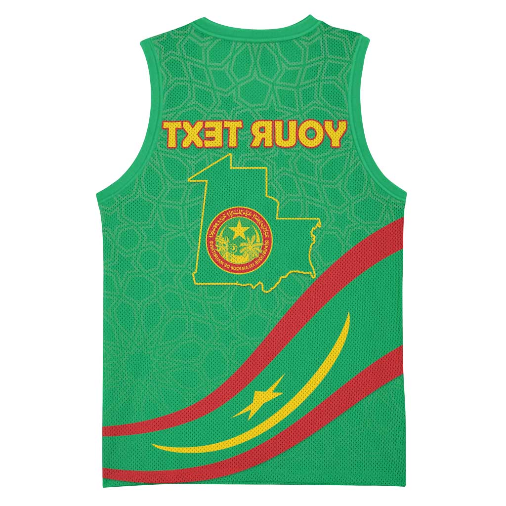 Mauritania Personalized Basketball Jersey Happy Independence Day - African Pride
