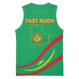 Mauritania Personalized Basketball Jersey Happy Independence Day - African Pride